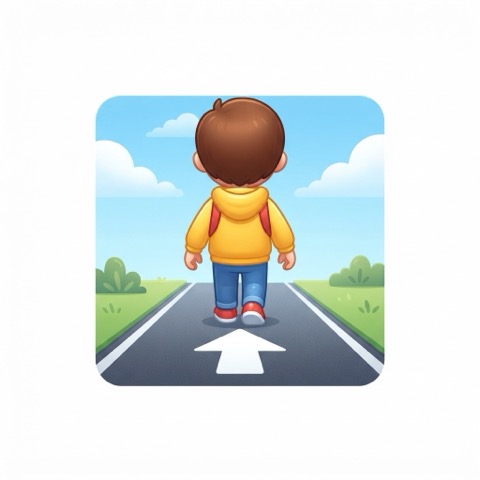 Go straight ahead.