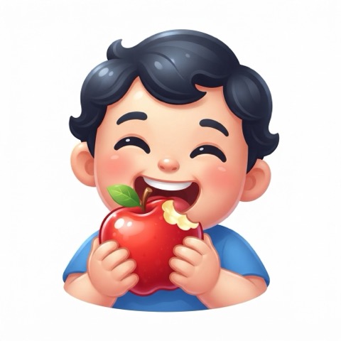 I like eating apples.